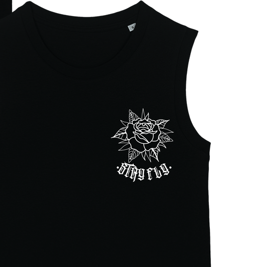 tattoo flash inspired womans tank top