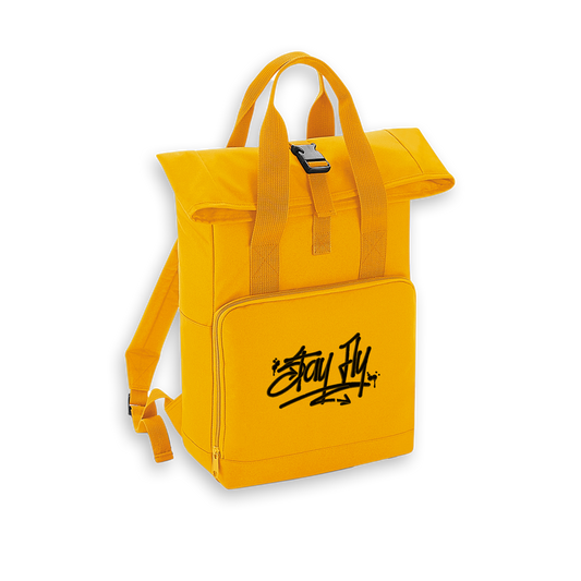 Tagger Embroidered Roll Top Backpack