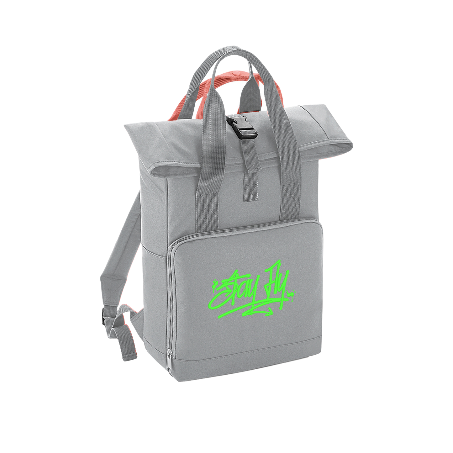 Tagger Embroidered Roll Top Backpack