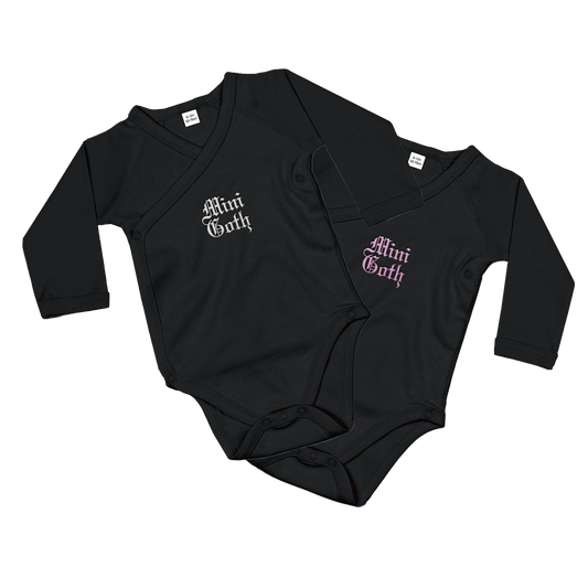 Mini Kids Embroidered Long Sleeve Bodysuit