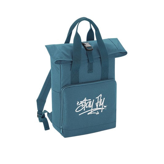 Tagger Embroidered Roll Top Backpack