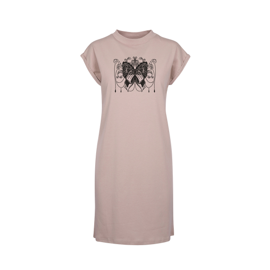 Adults Bow Embroidered T-shirt Dress