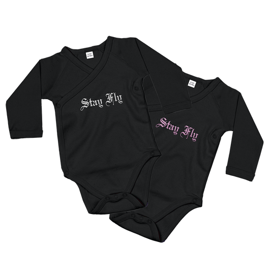 Mini Kids Embroidered Long Sleeve Bodysuit